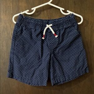 Cat & Jack Navy Micro Dot Drawstring Twill Shorts